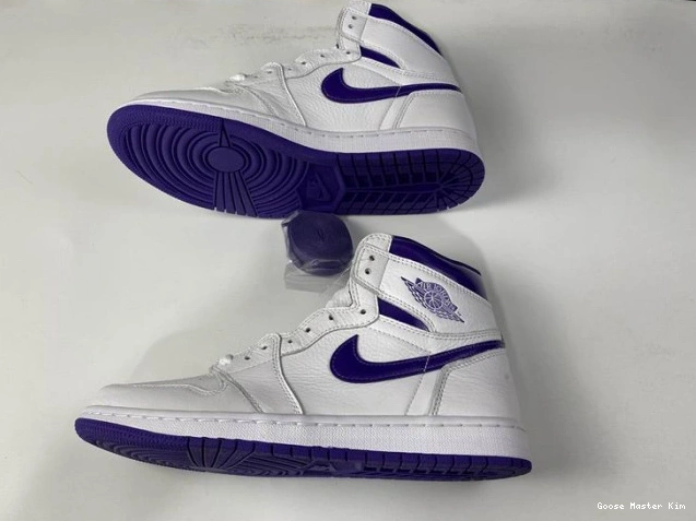 JORDAN HIGH PURPLE RETRO 1 COURT AIR CD0461-151 0806